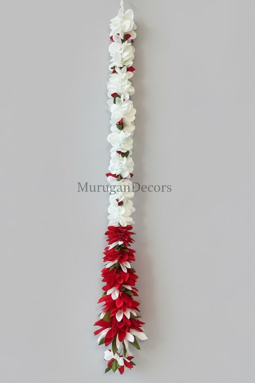 3 feet Artificial garland with cone cutting |Lilly garland for housewarming decoration backdrop garlands(count-1)|Haldi decorations|wedding and diwali garlands|ganesha festival hanging decors