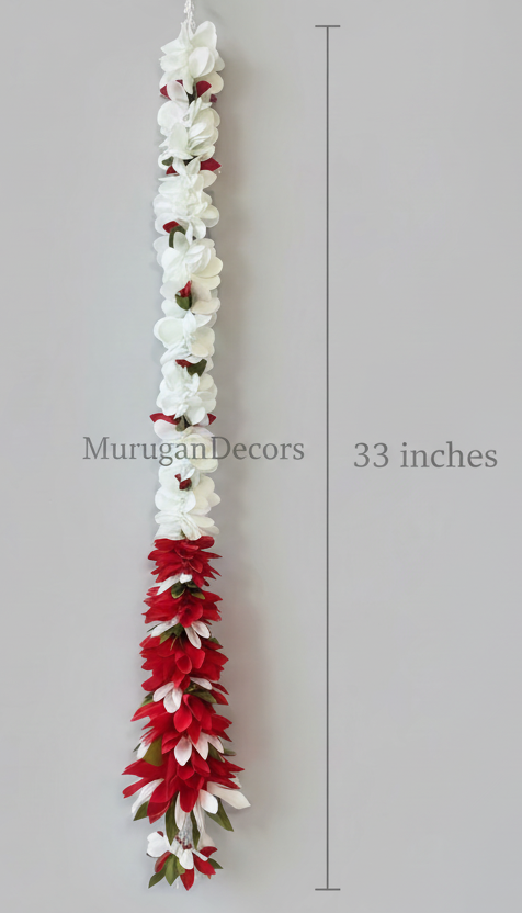 3 feet Artificial garland with cone cutting |Lilly garland for housewarming decoration backdrop garlands(count-1)|Haldi decorations|wedding and diwali garlands|ganesha festival hanging decors