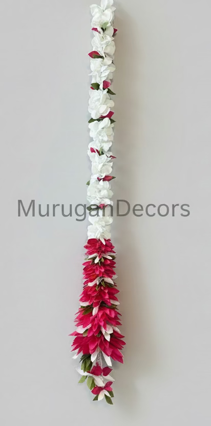 3 feet Artificial garland with cone cutting |Lilly garland for housewarming decoration backdrop garlands(count-1)|Haldi decorations|wedding and diwali garlands|ganesha festival hanging decors
