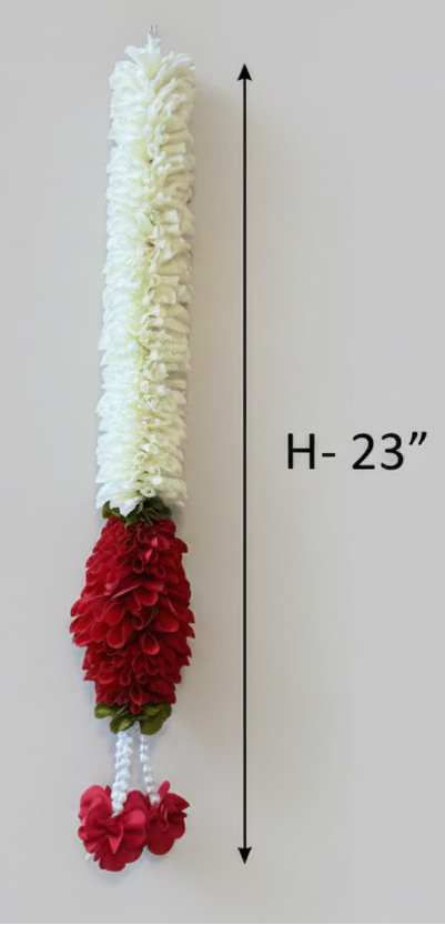 1pc Jasmine Artificial garland Decor / StairCase hangings|garland strings/ Pooja Decor / Indian Pooja Decor / Artifical Flower Decor / Flower Pooja Decor/ Ganesh Pooja Decor