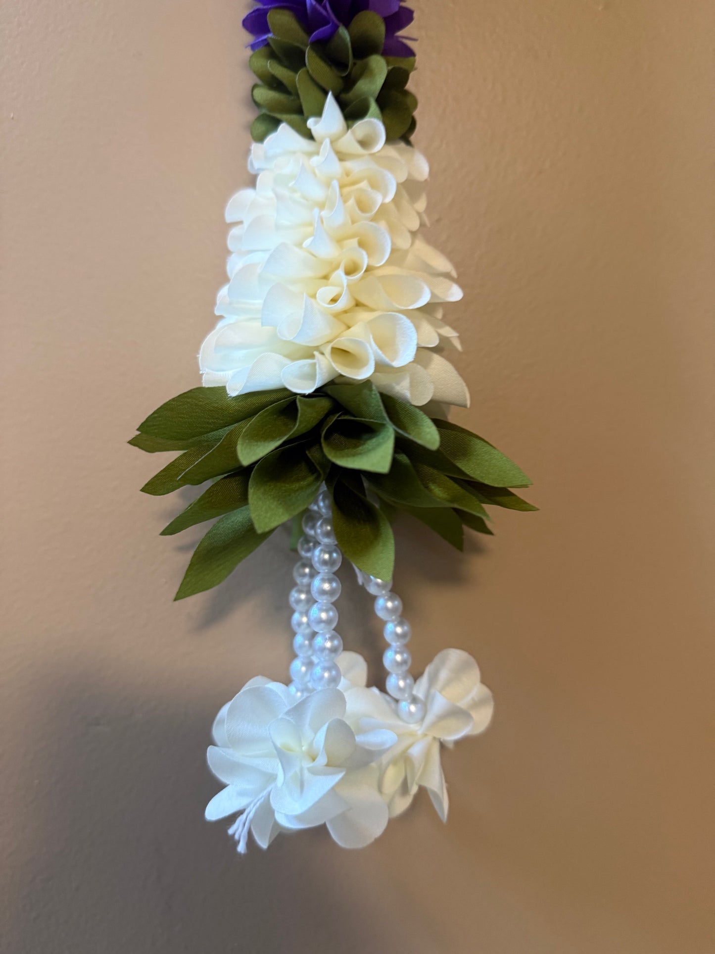 1pc Jasmine Artificial garland Decor with cone cutting / StairCase hangings|garland strings/ Pooja Decor / Indian Pooja Decor / Artifical Flower Decor / Flower Pooja Decor/ Ganesh Pooja Decor