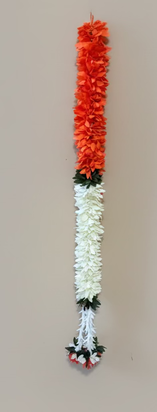 4 feet Lilly garland for housewarming decoration backdrop garlands(count-1)|Haldi decorations|wedding and diwali garlands