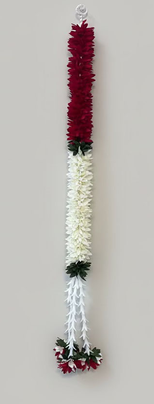 4 feet Lilly garland for housewarming decoration backdrop garlands(count-1)|Haldi decorations|wedding and diwali garlands