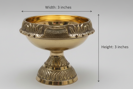 Brass Kubera diya big size |brass Deepam for Return Gifts,Housewarming Gifts, Puja Favors|Karthika deepam vilakku | Brass Table Diya Brass Diya Oil| Puja Lamp