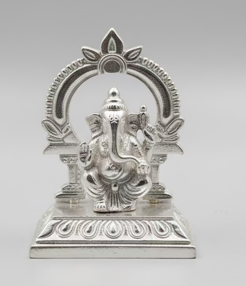 German silver Ganesha murti | Lakshmi Idols | for housewarming pooja gifts|Metal Ganeshs Idols|Small Ganesh Statue for gifts |pooja  return gifts| Favors Housewarming Gifting | Hindu festival Gifts– Traditional Return Gifts