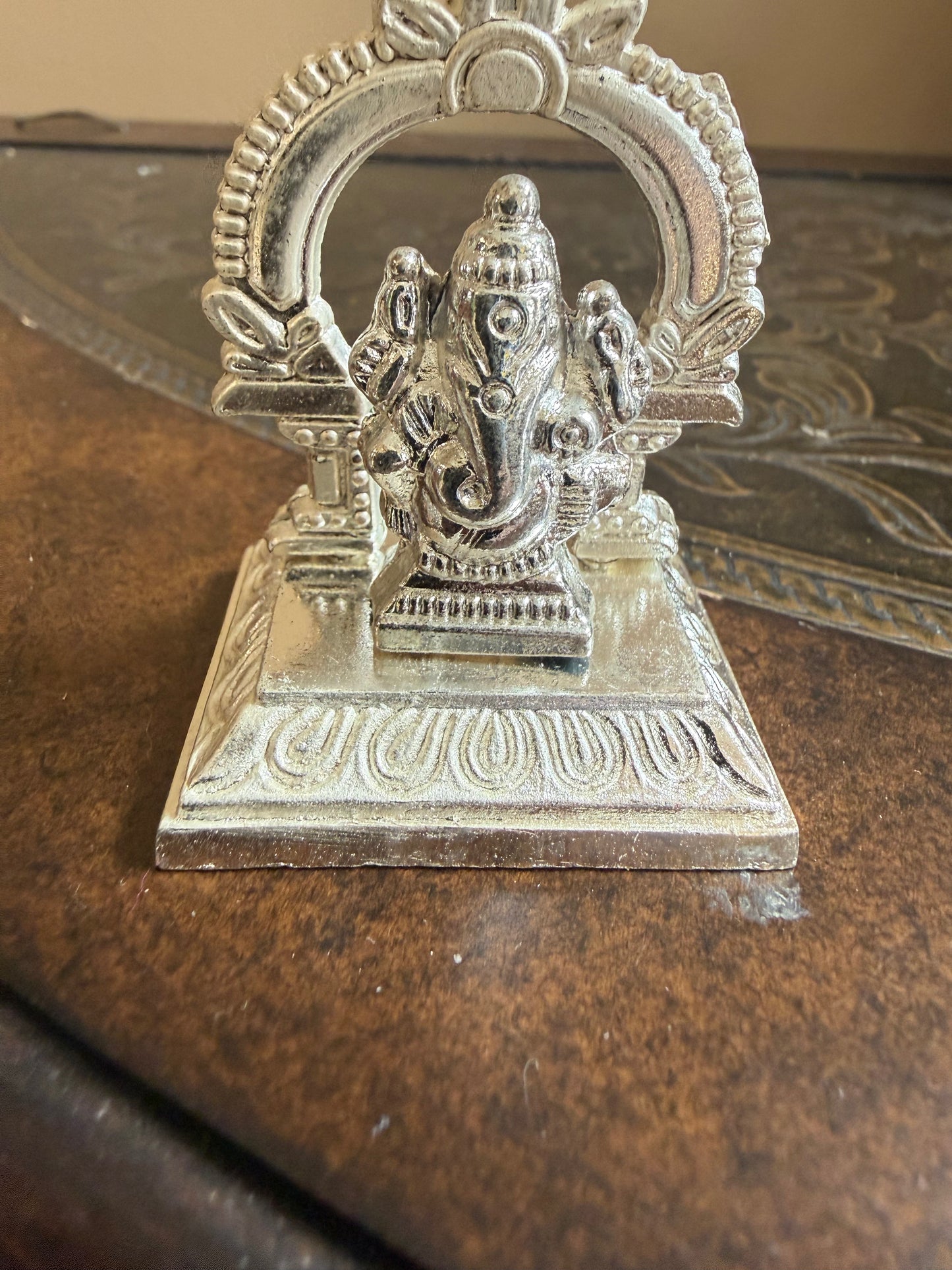German silver Ganesha murti | Lakshmi Idols | for housewarming pooja gifts|Metal Ganeshs Idols|Small Ganesh Statue for gifts |pooja  return gifts| Favors Housewarming Gifting | Hindu festival Gifts– Traditional Return Gifts