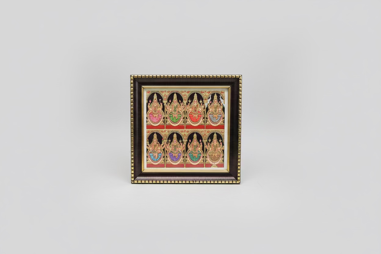 God Photo Frames – Hindu Deity Photo Frames for Home Pooja Mandir |(Ashtalakshmi,Ram Parivar,Balaji with ammavar,Balaji) |for housewarming pooja |varalakshmi pooja|Golu|return gifts|pooja favors