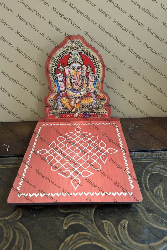 Handcrafted Wooden Kolam Stand | Asan | Pooja Stand || Mukkali Stand-Diya Stand|pooja stand |villakku manai |Diya stand|Mukkali Stand |for housewarming |varalakshmi pooja|pooja favor|return gifts