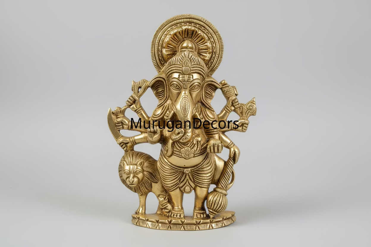 Brass Shubha Drishti Ganesha Wall Hanging (9 Inch) – Auspicious Ganesha Blessing for Housewarming Gifts|Home Decor|Festival Gifting |Home Decor Item|Best House Warming Gift|Spiritual Good Luck Gifts|Home Decorative by Indian Collectible