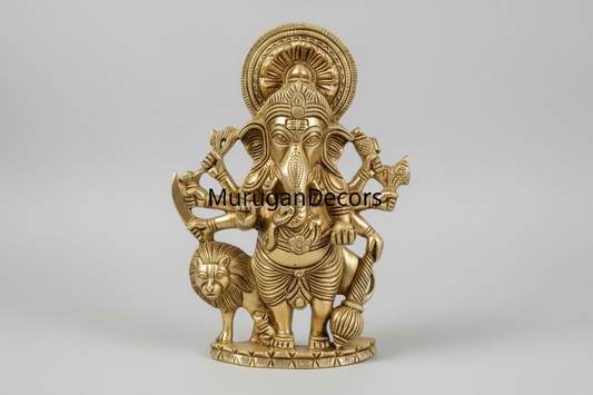 Brass Shubha Drishti Ganesha Wall Hanging (9 Inch) – Auspicious Ganesha Blessing for Housewarming Gifts|Home Decor|Festival Gifting |Home Decor Item|Best House Warming Gift|Spiritual Good Luck Gifts|Home Decorative by Indian Collectible
