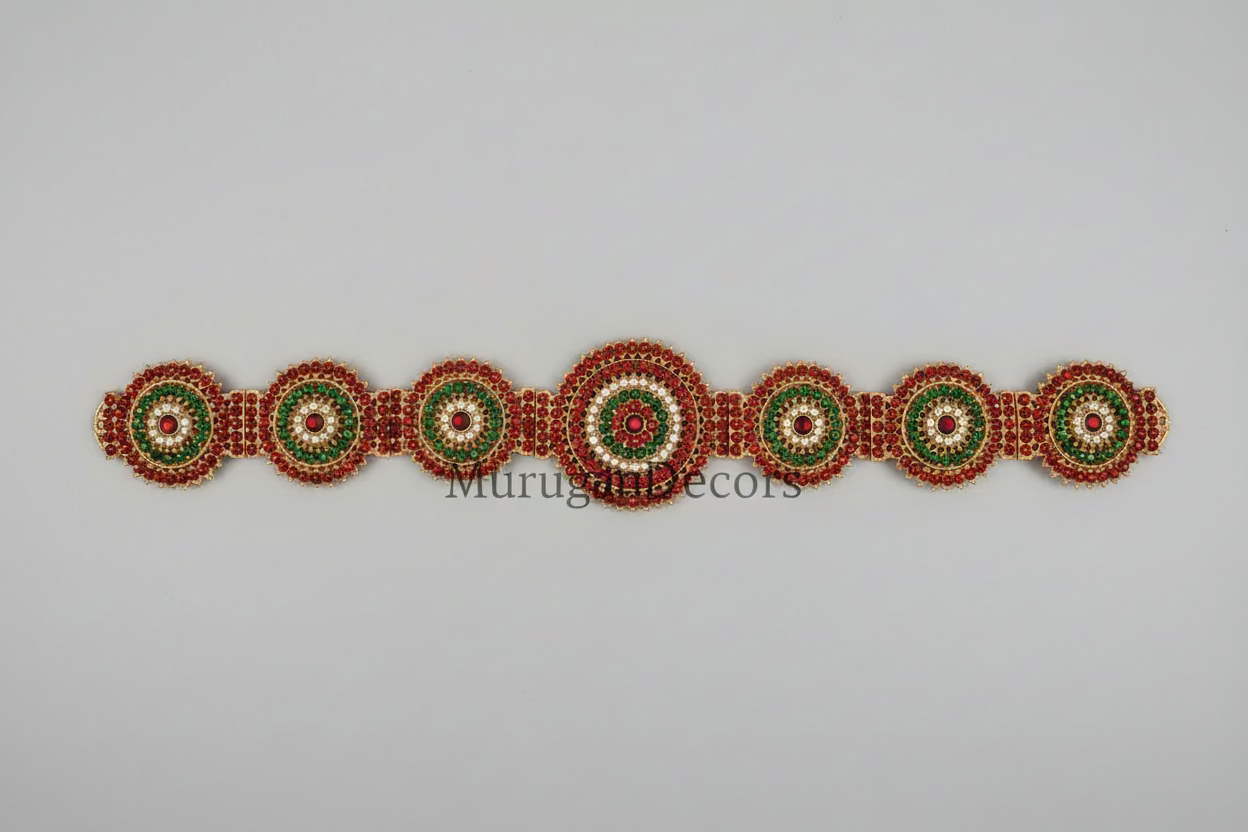 Temple Kemp Stone Indian Jewelry Oddiyanam Kamarbandh Waist Belt for Kids and Adults– Bharatanatyam Hip/Waist Dance Belt | Bharatnatyam, Kuchipudi | Classical Dance Jewelry