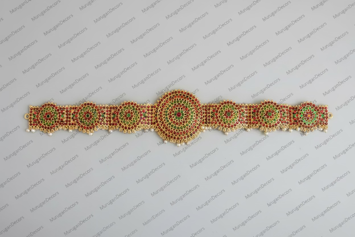 Temple Kemp Stone Indian Jewelry Oddiyanam Kamarbandh Waist Belt for Kids and Adults– Bharatanatyam Hip/Waist Dance Belt | Bharatnatyam, Kuchipudi | Classical Dance Jewelry