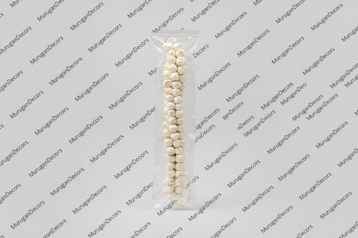Artificial Jasmine (Mogra) Flower - Hair Gajra Garland Jada Decoration Phoo | Gazra Hair Accessory |White Floral for Brides|Flower Garland for Weddings, Birthdays,Dance performance