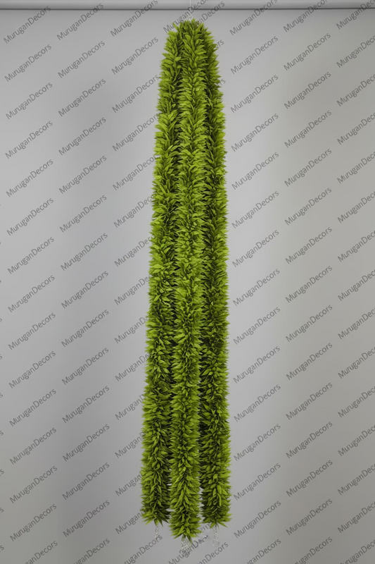 Full Green 3 feet Jasmine Artificial garland  Decor /(40 Inches) Long garland strings/ Pooja Decor / Indian Festival Decor / Artifical Flower Decor / Diwali/Ganesha/Housewarming | Pooja | Festival Decor