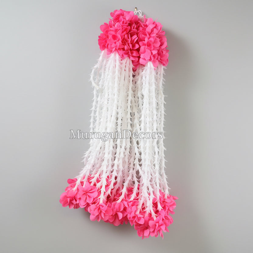 lilly Artificial garland Decor / Staircase hanging toran| garland strings/ Pooja Decor / Indian Pooja Decor / Artifical Flower Decor / Flower Pooja Decor/ Ganesh Pooja Decor/torans/Lilly torans