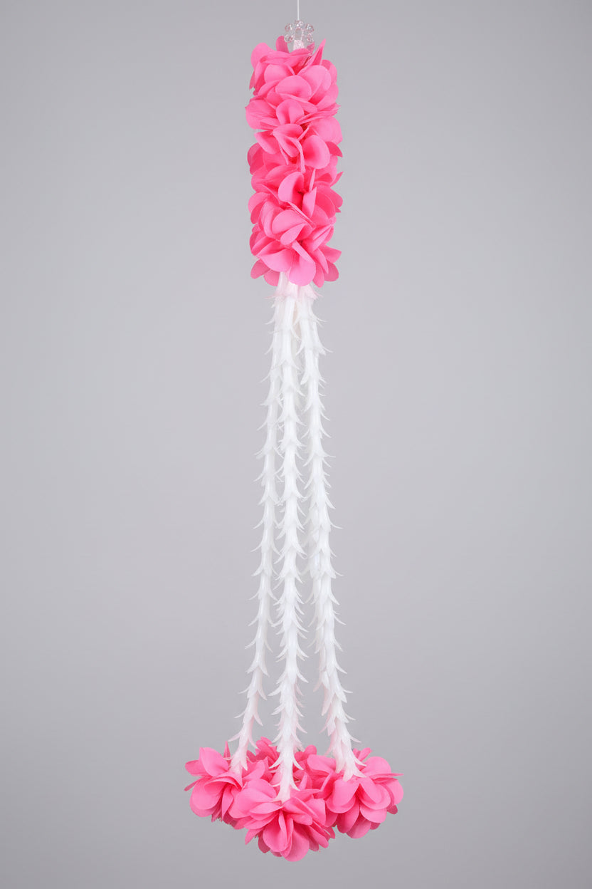 lilly Artificial garland Decor / Staircase hanging toran| garland strings/ Pooja Decor / Indian Pooja Decor / Artifical Flower Decor / Flower Pooja Decor/ Ganesh Pooja Decor/torans/Lilly torans