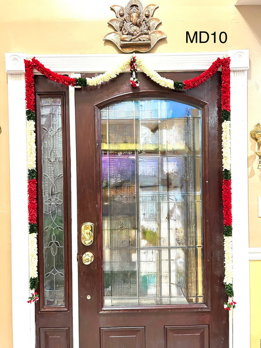 Main entry Door Toran | Handcrafted Artificial Flower Garland for Diwali, Indian Housewarming & Pooja Decor | Door Thoran Indian Decorations for Entrance / Indian Pooja Decor|Bandanwar for door