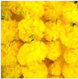 5Pcs Marigold Garland for Decoration,4 Feet Artificial Marigold Flowers Diwali Decorations for Home,Orange Artificial Marigold Heads for Diwali Party,Indian Weddings,Halloween,Wreath