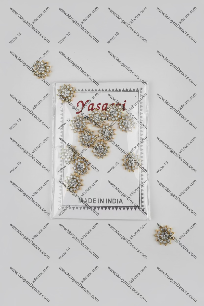 Shop all Varalakshmi amman / Deity decorative face jewelry White Bindi in USA at MuruganDecors