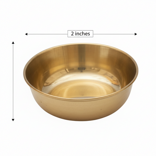 Shop brass bowl , Haldi Kumkum Holder Mini pooja bowl , brass return gifts in USA at MuruganDecors 