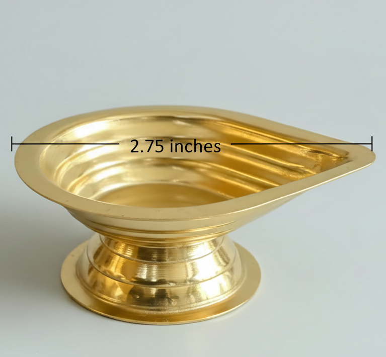 Murugan Decors Brass Karthigai  Deepam with stand for pooja return gift and pooja gifts  
