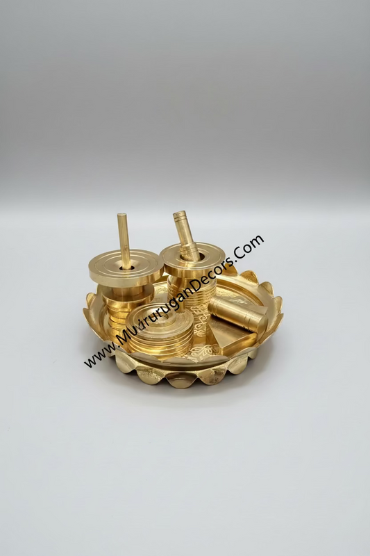 Shop brass gauramma pooja set , Ammi Kallu set , Gauri pooja set in USA at MuruganDecors