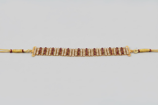 Kids Krishna Stone Necklace  | Deity Jewelry for Varalakshmi Amman & Idol Decoration | Children's Krishna Costume Jewelry for Janmashtami Fancy Dress