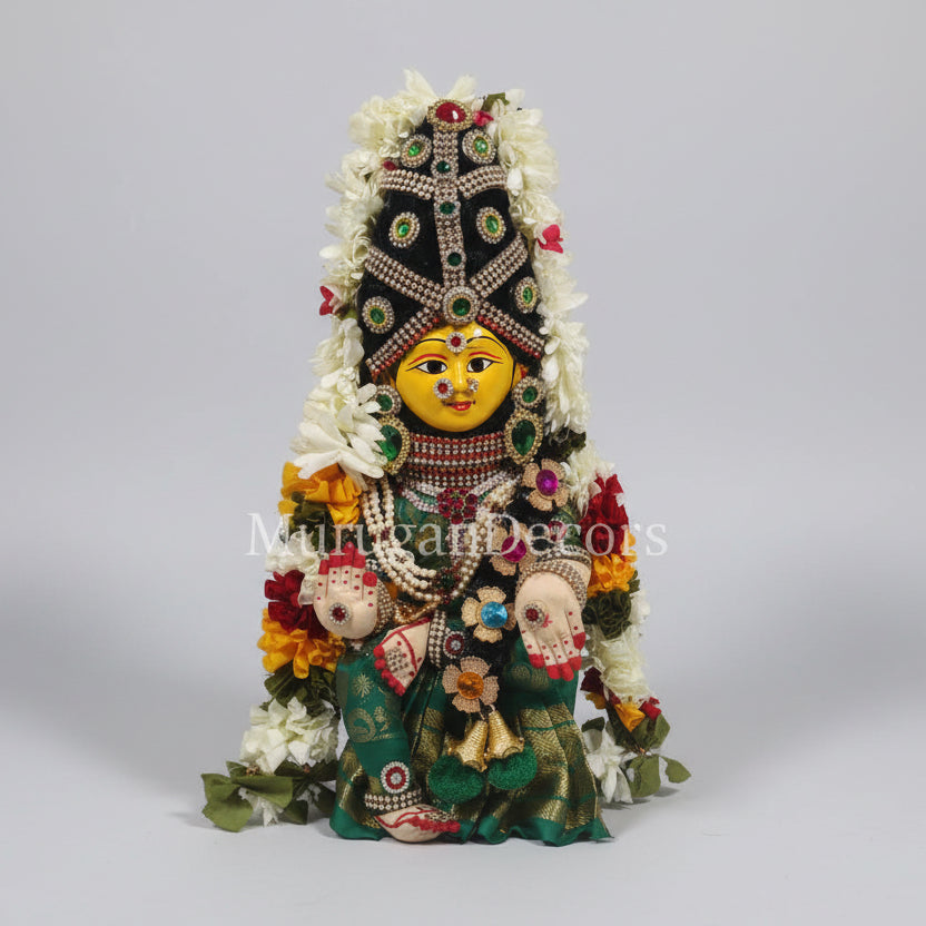 Shop Fully Decorated Varalakshmi Ammakaru face with Body decorated  Idols  at MuruganDecors in USA