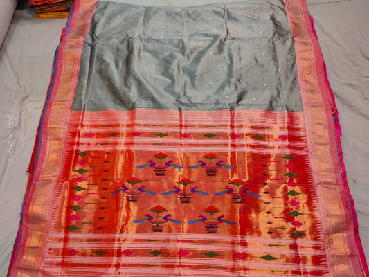 Shop Pure Paithani Silk sarees online in USA at Murugan Decors