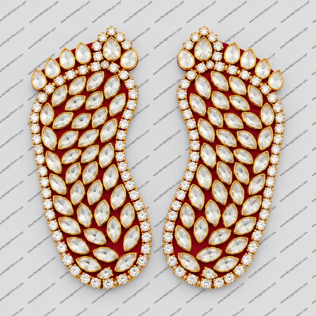 Lakshmi Charan Paduka Stone Footprint Stickers for Diwali & Navratri Decoration in USA at MuruganDecors