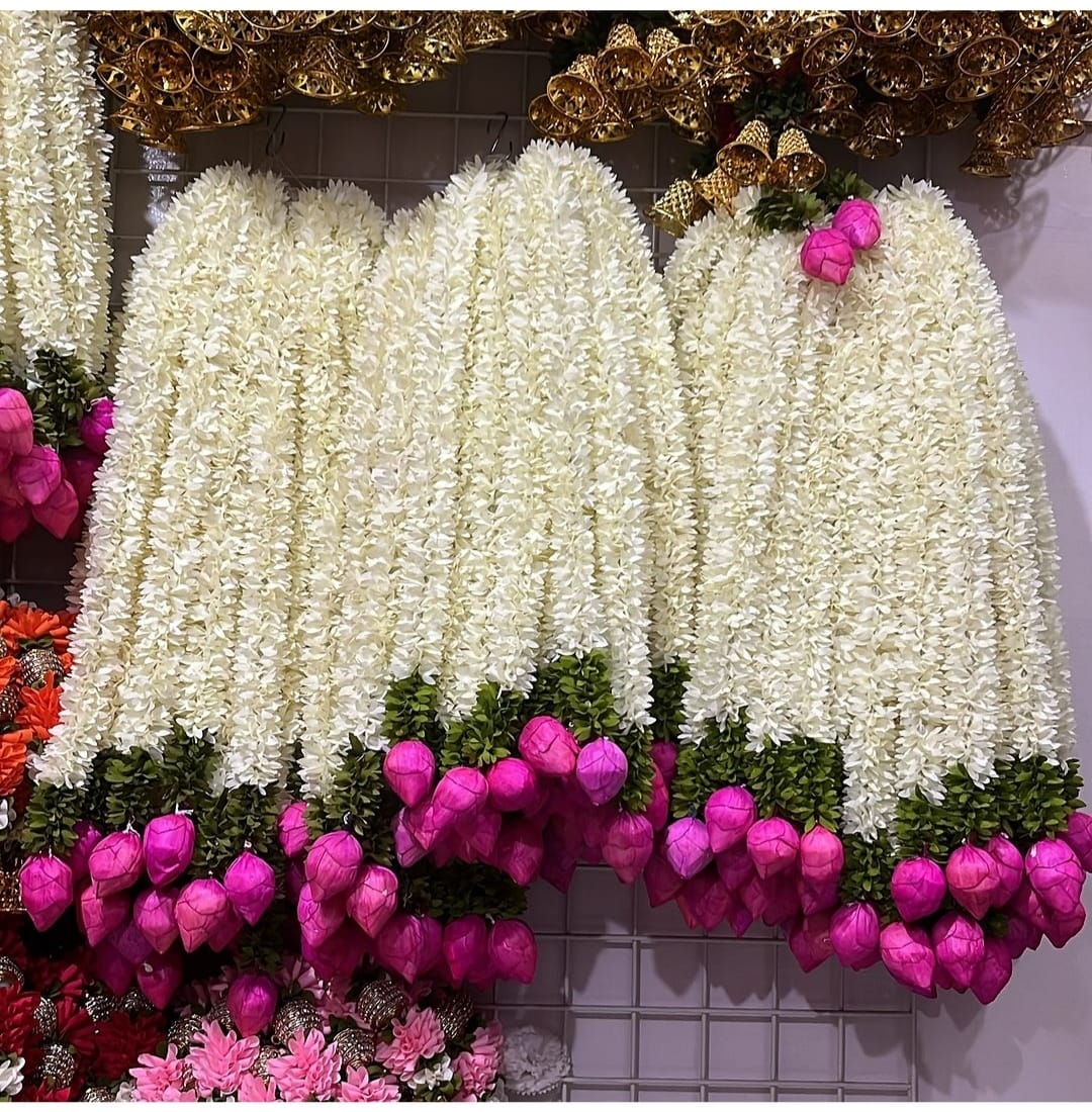 Lotus buds hanging garland for festival decoration
