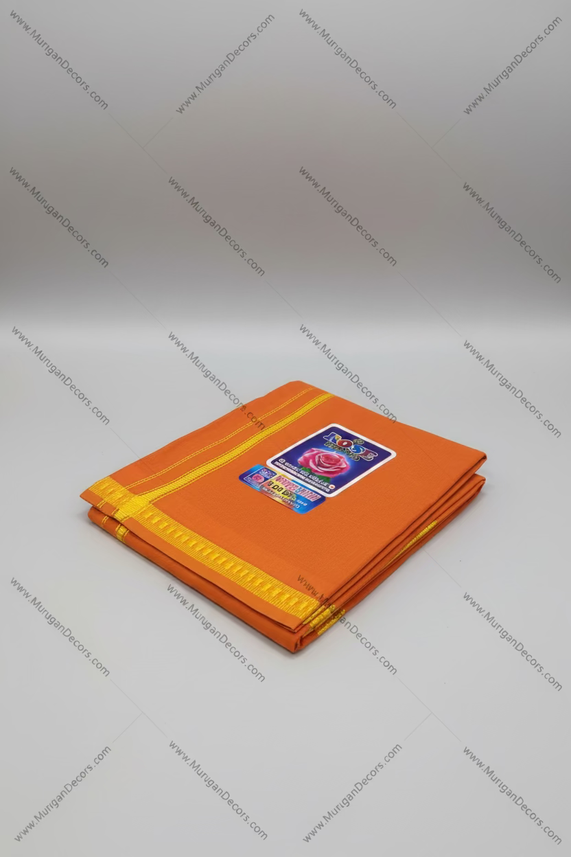 Shop Traditional Kavi cotton dhoti / Vesti in USA at  MuruganDecors