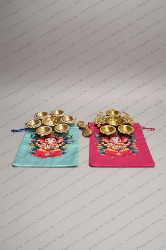 Shop 7 inch metal Urli Diya for Ganesh Chaturti , housewarming poojs festival return gifts online USA , MuruganDecors