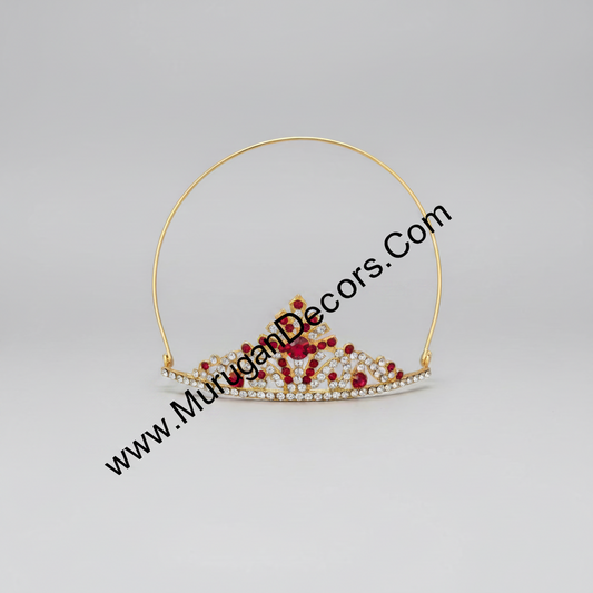 Buy Krishna Mukut for Kids – stone Kreedam crown for kids' Krishna dress, Janmashtami fancy dress & temple events. Ships across USA.