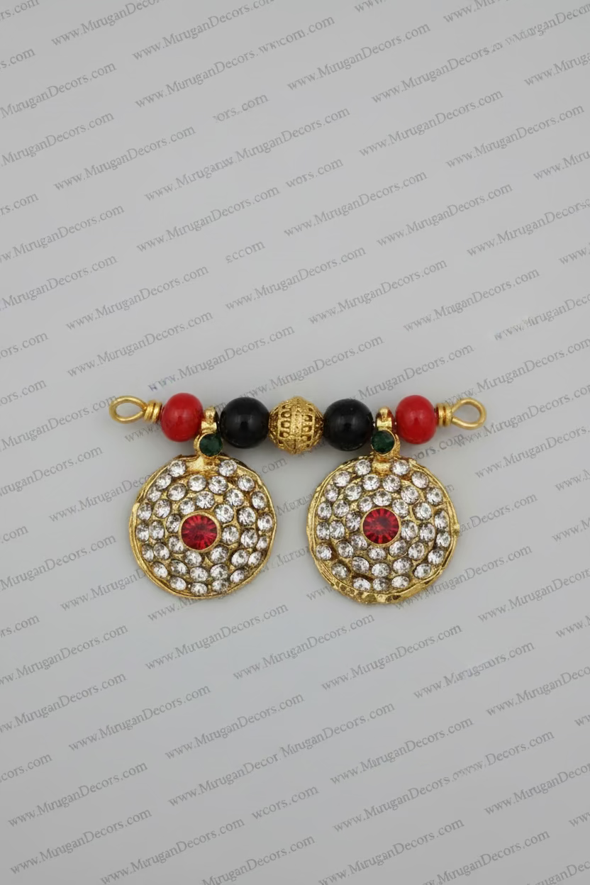 Varalakshmi Ammavaru Pottu Thali Set | Traditional Bindi & Sacred Thread Thali for Varalakshmi Vratham | Shipped Across USA