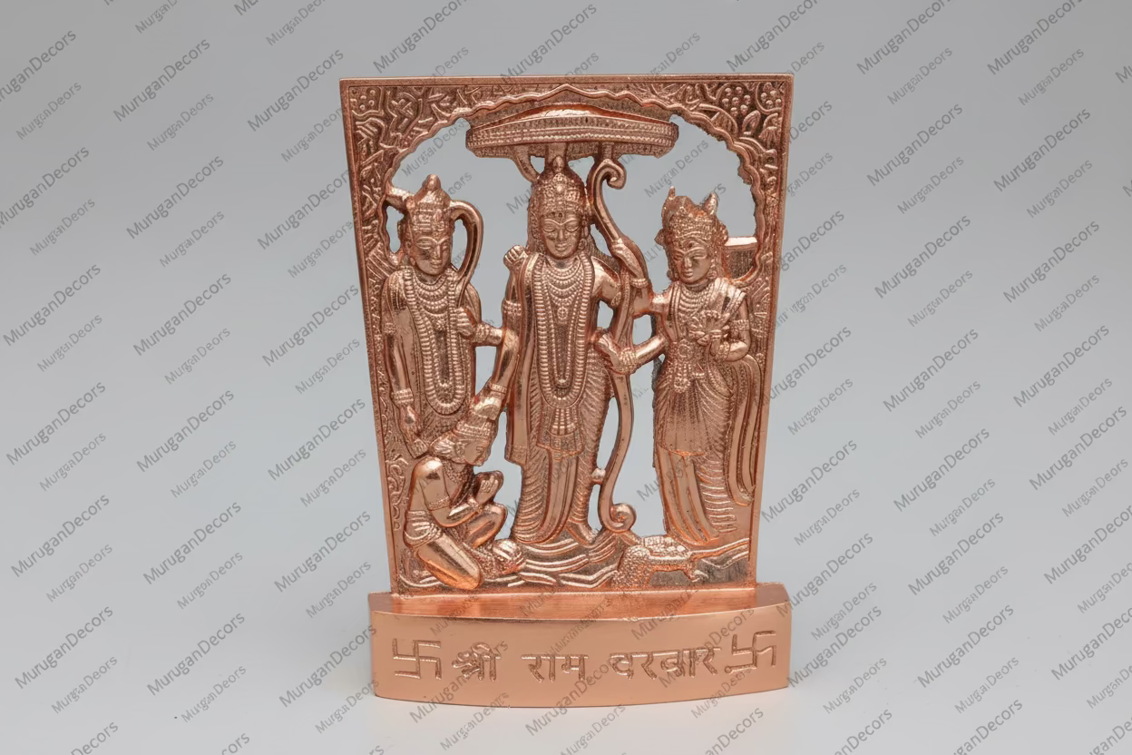 Lord Ram Sita and Lakshman Statue divine figure Idols made in copper metal  perfect return gifts for Hindu pooja return gifts
