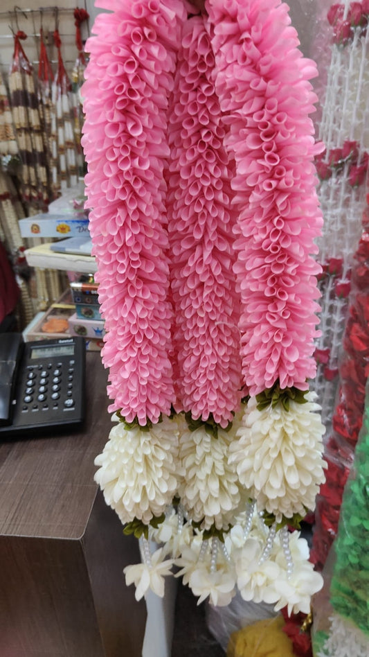 Jasmine Artificial garland Decor / garland strings/ Pooja Decor / Indian Pooja Decor / Artifical Flower Decor / Flower Pooja Decor/ Ganesh Pooja Decor