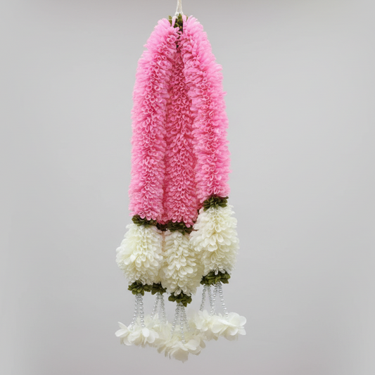 1pc Jasmine Artificial garland Decor / StairCase hangings|garland strings/ Pooja Decor / Indian Pooja Decor / Artifical Flower Decor / Flower Pooja Decor/ Ganesh Pooja Decor