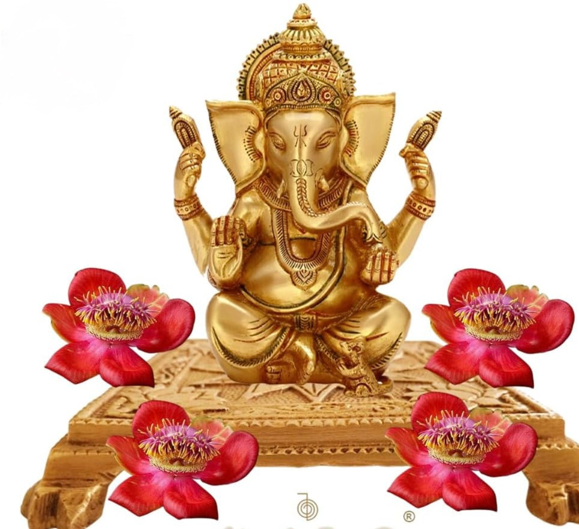 Brass Antique Finish Swamy Stand/Brass Traditional Pooja Chowki/Pooja Stand/Pooja Décor/Puja Mandir Décor/Samy Peedam/Chowki with Good Engraving Work 5 x5 CM