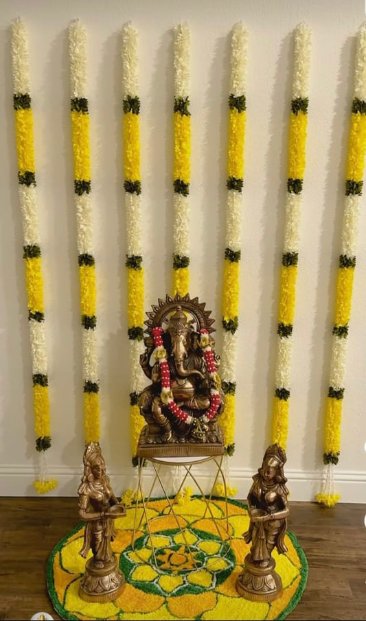 4 feet Lilly garland for housewarming decoration backdrop garlands(count-1)