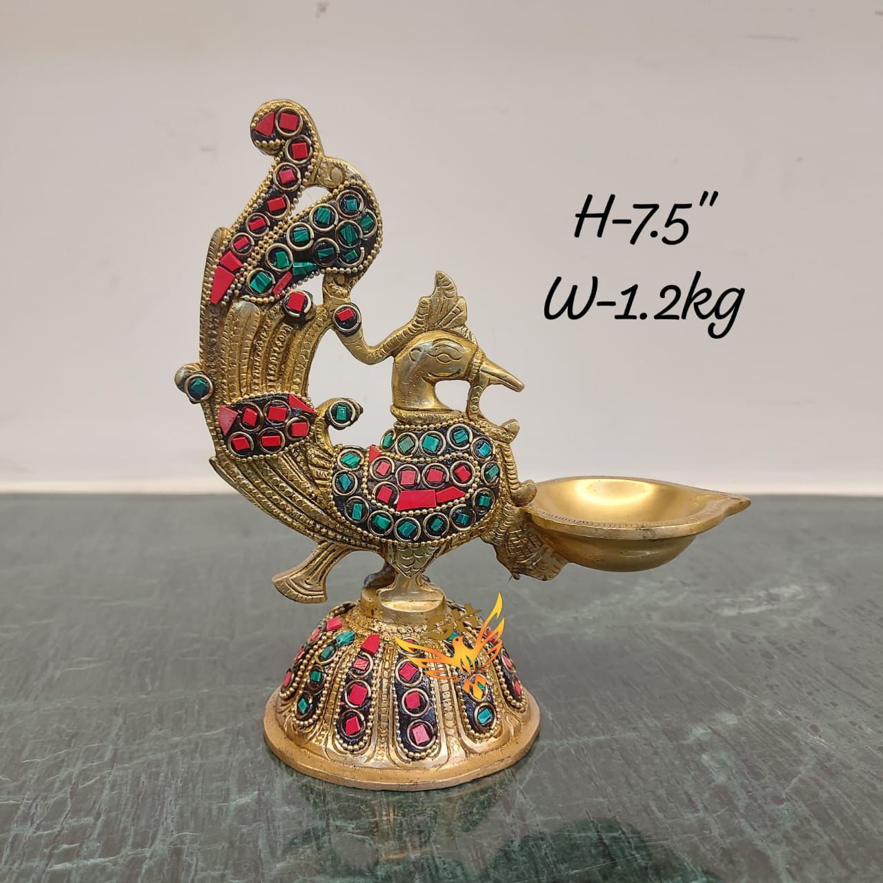 Handcrafted Brass Peacock Diya Holders – set of 2 | Traditional Indian Decor | Festive Home Accent|Brass Annam Vilakku/ |brass peacock diya/ villakku |brass lamp | Brass Annam vilakku Oil Lamp | Traditional India Decorative Lamp