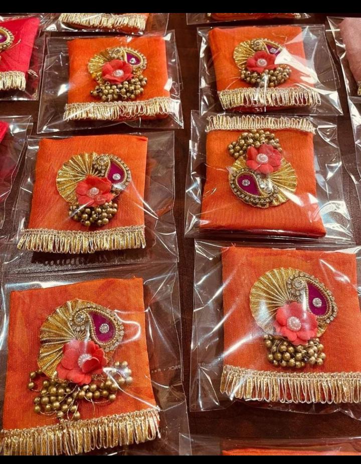 printed mini Silk Potli Bag | Embroidered Design | Indian Wedding Return Gift Pouch|silk threaded potli bags | Indian Wedding Favor, Diwali Return Gift |Favors Housewarming Gifting | silk return gift bags| Housewarming Gifts |Traditional Return Gifts
