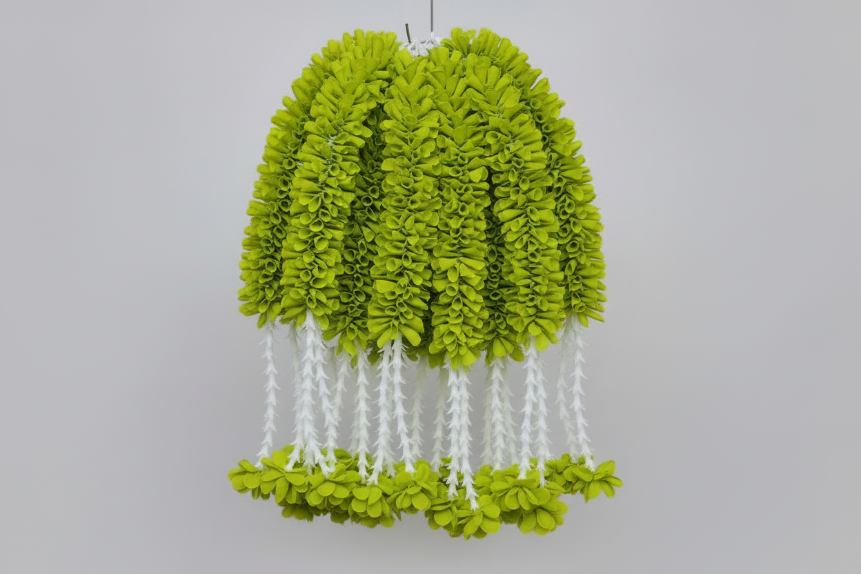 Jasmine Artificial garland Decor / StairCase hangings|garland strings/ Pooja Decor / Indian housewarming  Pooja Decor / Artifical Flower Decor / Flower Pooja Decor/ Ganesh Pooja Decor