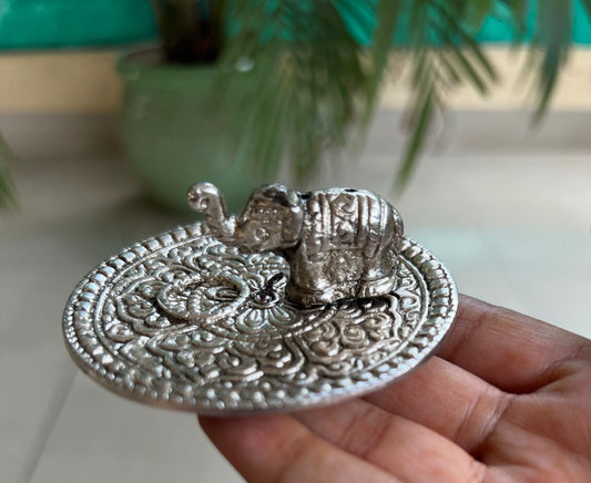 German Silver Incense Holder – Traditional Agarbatti Stand,Puja Favors|Hindu Worship| for housewarming pooja gifts|return gifts| Favors Housewarming Gifting | Pooja Gifts– Traditional Return Gifts
