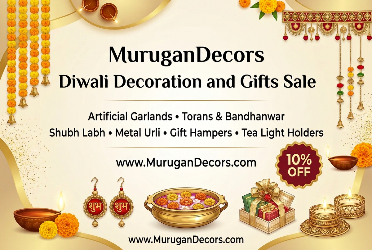 Shop all Diwali Decoration and Gift Hamper Salet in USA at Murugan Decors  with 10% discount and flat rate shipping 