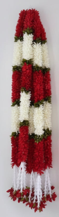 4 feet Lilly garland for housewarming decoration backdrop garlands(count-1)|Haldi decorations|wedding and diwali garlands