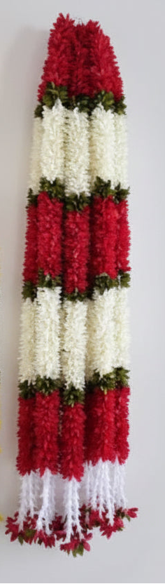 4 feet Lilly garland for housewarming decoration backdrop garlands(count-1)|Haldi decorations|wedding and diwali garlands