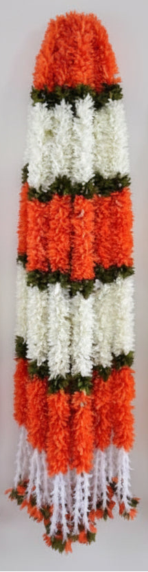 4 feet Lilly garland for housewarming decoration backdrop garlands(count-1)|Haldi decorations|wedding and diwali garlands