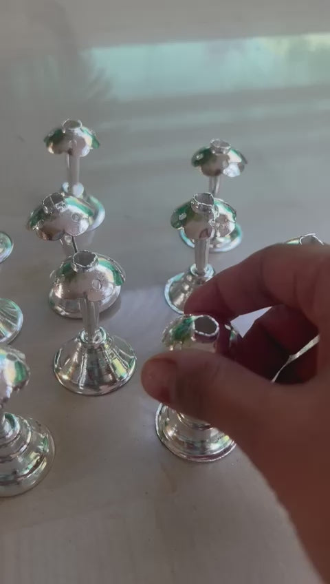 German Silver Mini Pooja Bells |Indian Pooja Favor| Housewarming Gift| Wedding Favors|Indian Tradtional pooja Utility return gifts